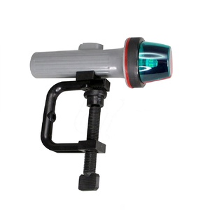 Barco marino LED portátil bicolor Puerto estribor inflables luz de navegación con pilas WC-montaje de abrazadera - Product Image 4