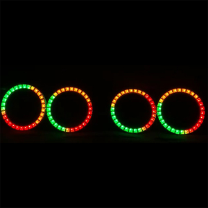 Anneaux Halo LED RGB 5050 pour BMW, 60 mm, 70 mm, 80 mm, 90 mm, DC 12V, effet de poursuite de couleur, phares - Product Image 3
