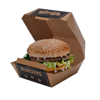 Boîte à sandwich en carton pour sushi, boîte thermique recyclable pour pâtisserie, emballage biodégradable, boîte à hamburger personnalisée