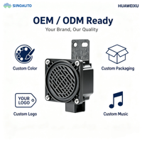 Véhicule homologué pour la route CVLVS01-b VSP EVAS IP67 Étanche 12V Plastique Solution OEM ODM Chariots de golf FMVSS 141 CAN Bus Programmable