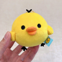 Peluche anti-stress en forme de poulet avec trou pour le nez, mignonne et adorable, porte-clés à récupération lente pour femmes 14 ans et plus