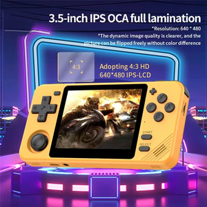 <span class=keywords><strong>Console</strong></span> de jeu portable rétro RGB10X Clamshell, écran de 3,5 pouces, système Linux, WiFi intégré, 10000 jeux classiques, lecteur portable - Product Image 2
