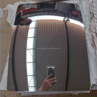 Rétroviseur latéral pour voitures et motos, découpé de 305x407 mm, miroir chromé, miroir argenté, miroir bleu, miroir jaune