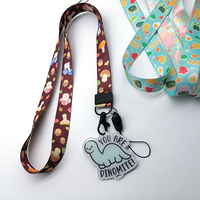 Penjualan terlaris kustom cetak logo Anda nilon atau poliester gantungan kunci lucu lanyard dengan logo