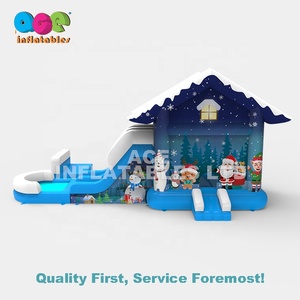 Comercial seco mojado <span class=keywords><strong>de</strong></span> Navidad inflable <span class=keywords><strong>castillo</strong></span> inflable con tobogán Casa <span class=keywords><strong>de</strong></span> rebote - Product Image 2