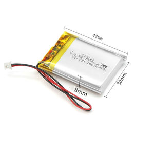 UL KC ליתיום פולימר 803040 <span class=keywords><strong>3.7v</strong></span> ליתיום פולימר סוללה 950mah <span class=keywords><strong>1000mAh</strong></span> CE ROHS MSDS - Product Image 2