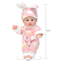 TUSALMO Poupée Bébé Africaine Réaliste Blanche Personnalisable avec Vêtements Interchangeables, Jouet Doux Éducatif en Plastique PVC pour Enfants