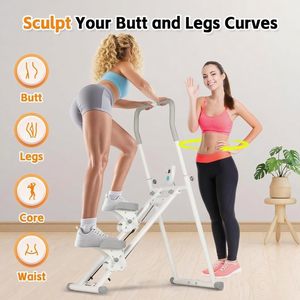 Appareil de fitness multifonctionnel réglable en acier pour la maison : simulateur d'escalade vertical et stepper - Product Image 3