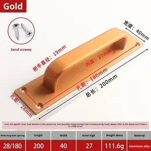 Gagang Pintu Kabinet Aluminium Alloy Modern Minimalis Mewah Ringan, Model China A001 - Product Image 6