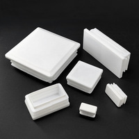 Bouchon d'extrémité carré pour tube de 30x30mm, embouts de finition pour pieds de table, chaise et meubles