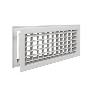 <span class=keywords><strong>Grille</strong></span> de ventilation <span class=keywords><strong>murale</strong></span> moderne en aluminium à double déflection réglable avec noyau amovible pour système CVC - Product Image 1