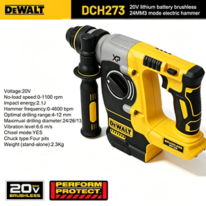 Perceuse à percussion rotative <span class=keywords><strong>DEWALT</strong></span> DCH273 18V/20V MAX <span class=keywords><strong>SDS</strong></span> sans balais 1 pouce PLUS Perceuse à percussion pour le travail du bois en forme de L - Product Image 5