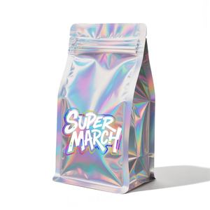 Bolsas Planas de Fondo Plano de Plástico y Aluminio con Tacto Suave de 250G para Café, Dulces y Regalos, con Válvula y Cierre (Resistentes al Agua) - Product Image 3