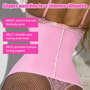 LANGQIN <span class=keywords><strong>Gaine</strong></span> Amincissante en Latex à Double Compression pour Femmes, Maintien Post-partum, Ventre Plat, Ceinture de Sudation - Product Image 5
