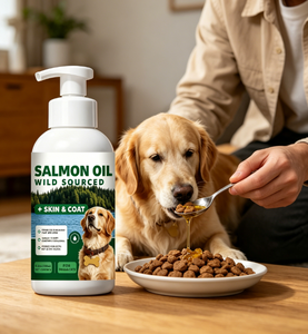 Huile de saumon sauvage pour chiens et chats |   Complément d'acides gras oméga <span class=keywords><strong>3</strong></span> de 8,45 oz pour une peau saine et un pelage brillant - Product Image 3