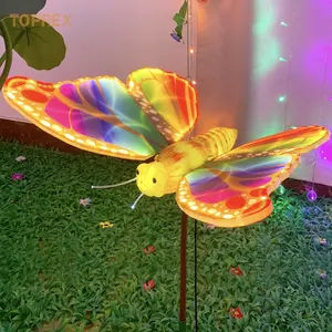 Toprex Removable Park Butterfly Decoration 3D Motif Lights Other Holiday Lighting Sculptures Outdoor Butterfly Wedding Lights