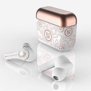 TS-100หูฟังสเตอริโอไฮไฟเบสในหูไร้สาย5.0 TWS Graffiti Earbuds LED ตั<span class=keywords><strong>ว</strong></span>แสดงสถานะแบตเตอรี่สำรองสำหรับเล่นเกมกีฬา - Product Image 4