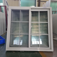 PVC-Schiebefenster Design UPVC doppelt verglaste Schiebefenster