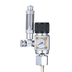 Regulador de control de gas <span class=keywords><strong>CO2</strong></span> de una sola etapa profesional con válvula solenoide Contador de burbujas de aluminio para acuarios - Product Image 1