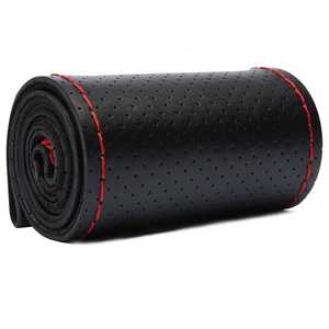 Evrensel araba direksiyon yatak örtüsü seti deri araba direksiyon kapak - Product Image 3
