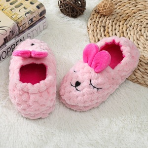 Winter Rabbit Slippers Kids Toddler Girl Flip Flop Baby Boys Fur <b>Slides</b> Cotton Indoor Shoes Warm <b>Fluffy</b> House Children Slippers - Product Image 2