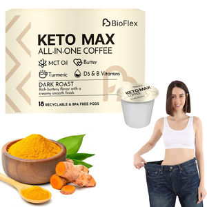 BioFlex Formule Personnalisée Keto Max Slimming Arabicabi Capsules de Café Instantané avec Curcuma Vitamine B & D3 pour la Perte de Poids chez l'Adulte - Product Image 1