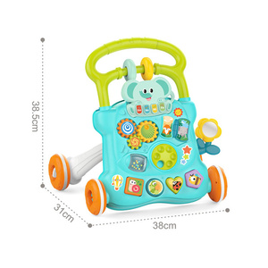 बाओ हान पुश वॉकर बेबी उत्पाद शैक्षिक गतिविधि खिलौने जो बच्चों को 1 में 4 में पहियों और सीट के साथ सीखने - Product Image 2