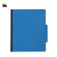 Carpeta de Archivo de Cartón de Alta Calidad Personalizada en Azul Oscuro para Clasificación Médica, Ecológica, con un Separador, Hecha de Papel