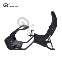 GY074 Chaise de simulateur de conduite avec dossier inclinable et protection lombaire pour simulateur de course automobile, compatible Xbox 360, Logitech G25, G27, G29, G920