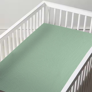 All'ingrosso lenzuolo di mussola per bambine e bambine, culla traspirante, morbida, <span class=keywords><strong>lenzuola</strong></span> personalizzate, biancheria da letto per bambini - Product Image 4