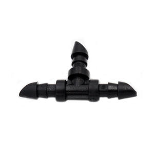 Raccord d'irrigation goutte à goutte 1/4 po en plastique, raccord coudé à quatre voies pour tuyau d'arrosage de jardin - Product Image 5