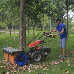 Mini Tractor Agrícola de Dos Ruedas con Barredora Eléctrica para Barrer Residuos, Nieve/Hielo, Césped, Agua, Techos, etc., con Certificación CE - Product Image 4