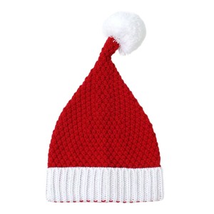 Christmas Hats Santa Claus Knitted Wool Hat Warm Windproof Adult Children Sizes Classic Style Soft Acrylic Fiber - Product Image 4