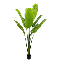 Vente en gros d'usine : Plante artificielle verte, feuillage de pied d'éléphant, pour intérieur, extérieur, maison, bureau, mariage, décoration écologique