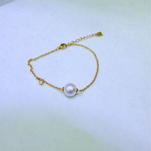 Zhuji 8.5-9mm Freshwater <b>Pearl</b> <b>Bracelet</b> 925 <b>Silver</b> Aurora Round Road Adjustable Geometric Religious Trendy Bangles - Product Image 4