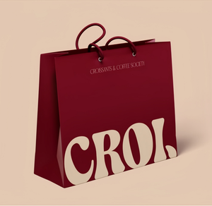 Bolsa de Regalo de Papel Rojo Borgoña con Logotipo Personalizado, Asa de Cuerda Trenzada, Bolsas de Compras Resistentes de Cartón para Negocios - Product Image 5