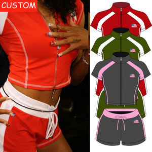 <span class=keywords><strong>Abbigliamento</strong></span> Streetwear su Misura, Nuova Moda, Completi Due Pezzi da Donna Personalizzati con Camicia con Zip, <span class=keywords><strong>Abbigliamento</strong></span> <span class=keywords><strong>Casual</strong></span> Elegante <span class=keywords><strong>per</strong></span> <span class=keywords><strong>Donne</strong></span> - Product Image 4