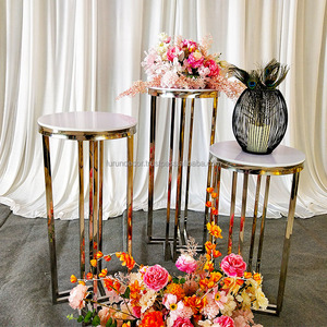 Table à gâteaux/desserts en acier inoxydable et PVC personnalisable de haute qualité pour les mariages, marque FURUN, fournitures durables pour les cérémonies de mariage - Product Image 4