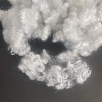 Fibre de polyester 100 % non siliconée, creuse et conjuguée, 15D 64 mm HCNS, recyclée en usine, qualité supérieure, pour rembourrage