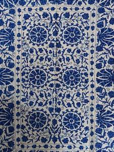 Cotton Suzani <b>Throw</b> Blanket Hand Embroidered <b>Bed</b> Sheet Bedspread Wall Hanging Table <b>Cover</b> Vintage Decor - Product Image 3