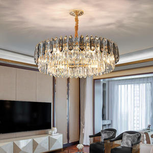 Iluminación de celo, colgante LED moderno, lámpara de araña de cristal de lujo para sala de estar, comedor - Product Image 5