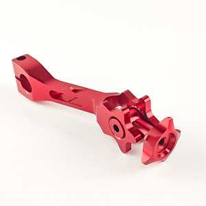 Levier de frein de moto Qiangye CNC rouge pour tous les modèles - Product Image 2