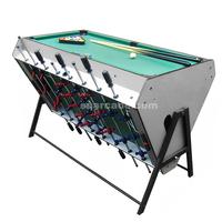 Table Multi-Jeux 3-en-1 Pivotante de Haute Qualité : Billard, Baby-Foot, Air Hockey et Bubble Hockey pour Amusement Intérieur à Domicile