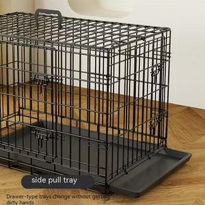 Mükemmel kalite uygun fiyat tekerlekler ile istiflenebilir metal kare zemin mat küçük demir köpek kafesi - Product Image 5