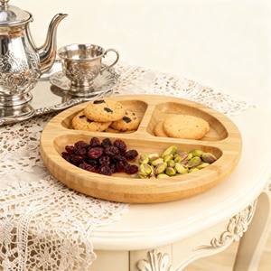 Plateau divisé <span class=keywords><strong>pour</strong></span> noix plateaux en bois <span class=keywords><strong>plat</strong></span> de service en bois jetable <span class=keywords><strong>pour</strong></span> hôtels et cuisine assiette à Dessert sûre plateaux personnalisés - Product Image 1