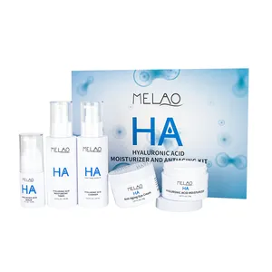 MELAO Supplier Hyaluronic Acid Face Skin Care Set Nourishing Moisturizing Anti Acne Hyaluronic Acid Skin Care acne treatment set