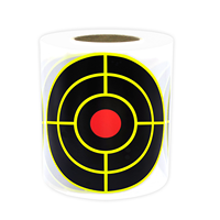 Autocollants de cibles de tir réactifs de 3 pouces, 100 autocollants fluorescents auto-adhésifs pour la chasse et l'entraînement
