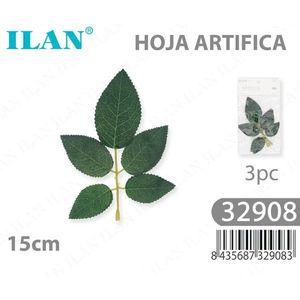 Foglia Artificiale Ilan 15cm 3 Pezzi Decorazione Fiori Secchi - Product Image 3