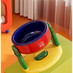 Bol pour chien à grand diamètre surélevé, portable, difficile à renverser, protège la colonne cervicale, pour boire de l'eau - Product Image 4