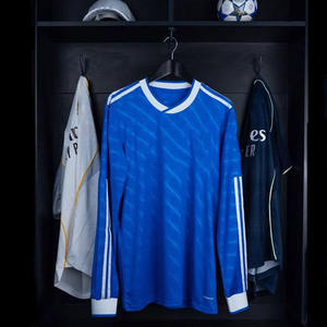 Real.<span class=keywords><strong>M</strong></span> 25/26 新季男女通用足球衫夏季秋季 100% 涤纶透气速干长袖 - Product Image 1